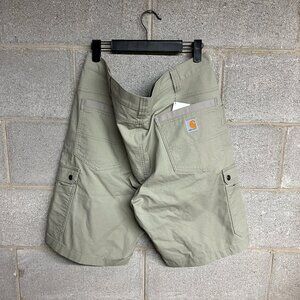 Carhartt Vintage Beige Cargo Jorts Size 38 Relaxed Fit